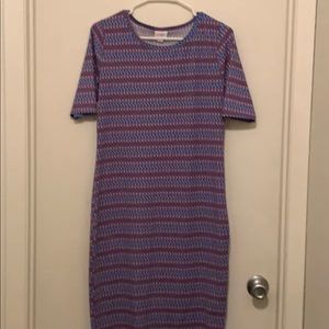 Lularoe Dress Arrow Print Size Medium Pre Owned